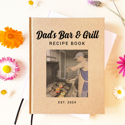 Custom Barbecue & Grill Recipe Book · Father's Day Gift for Chef
