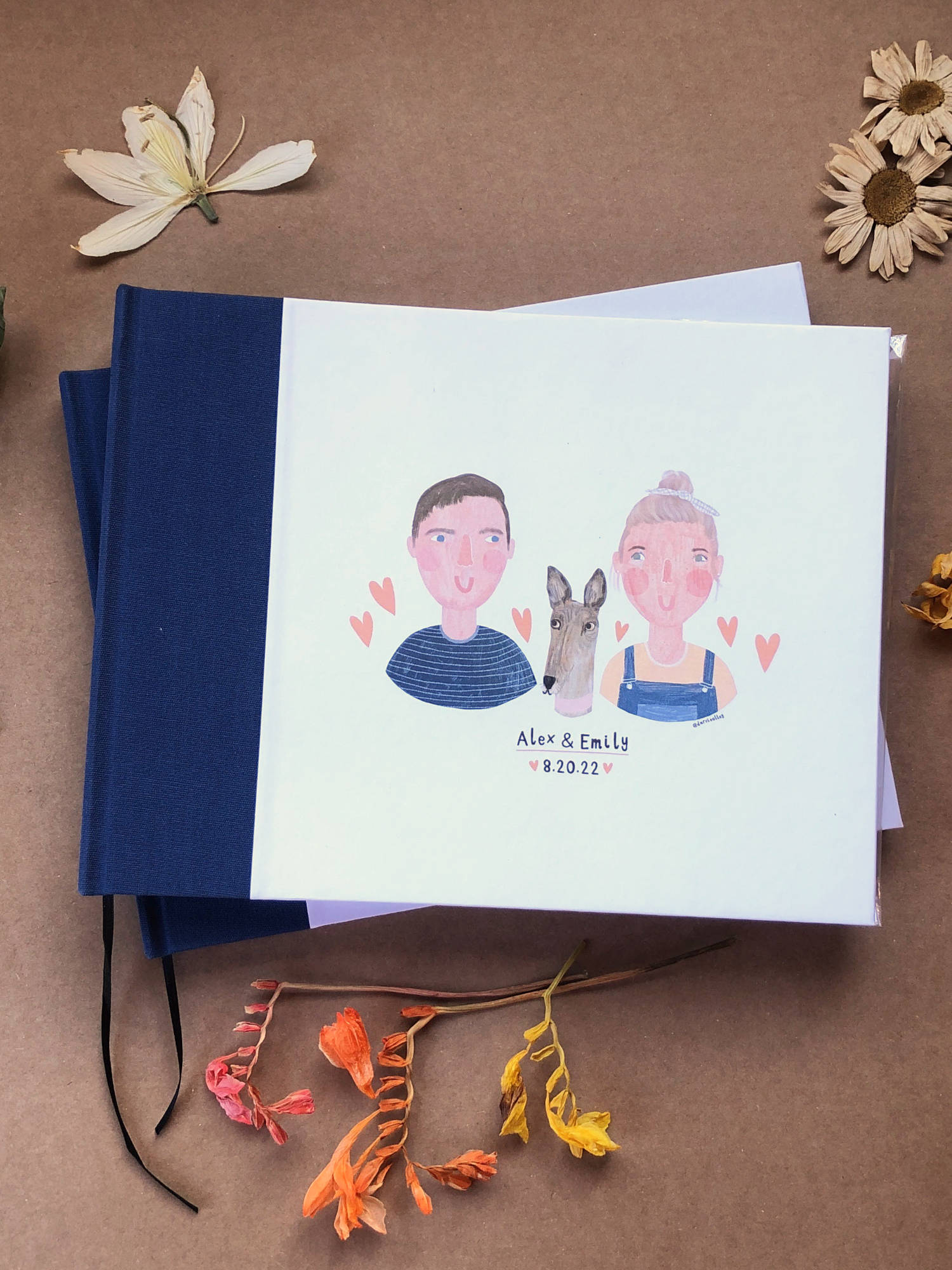 Inspiration for personalized wedding guest books, featuring custom designs and unique guest book ideas.