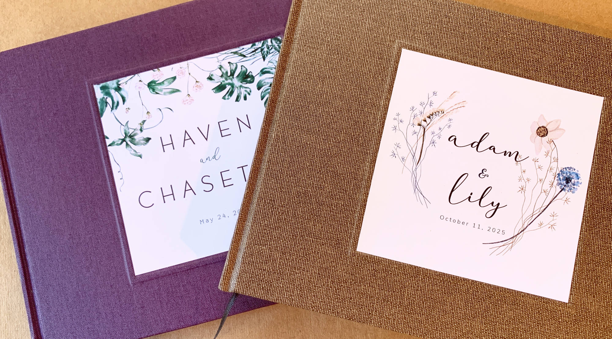Unique wedding guest book – custom-designed to match your event, creating a lasting tribute to your love.