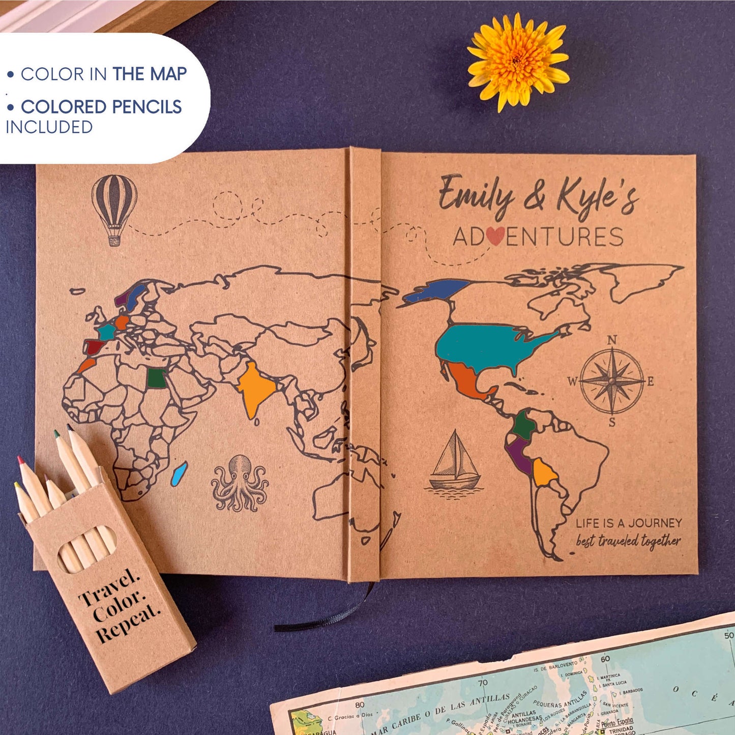 World Traveler's Journal · Customizable Adventure Book