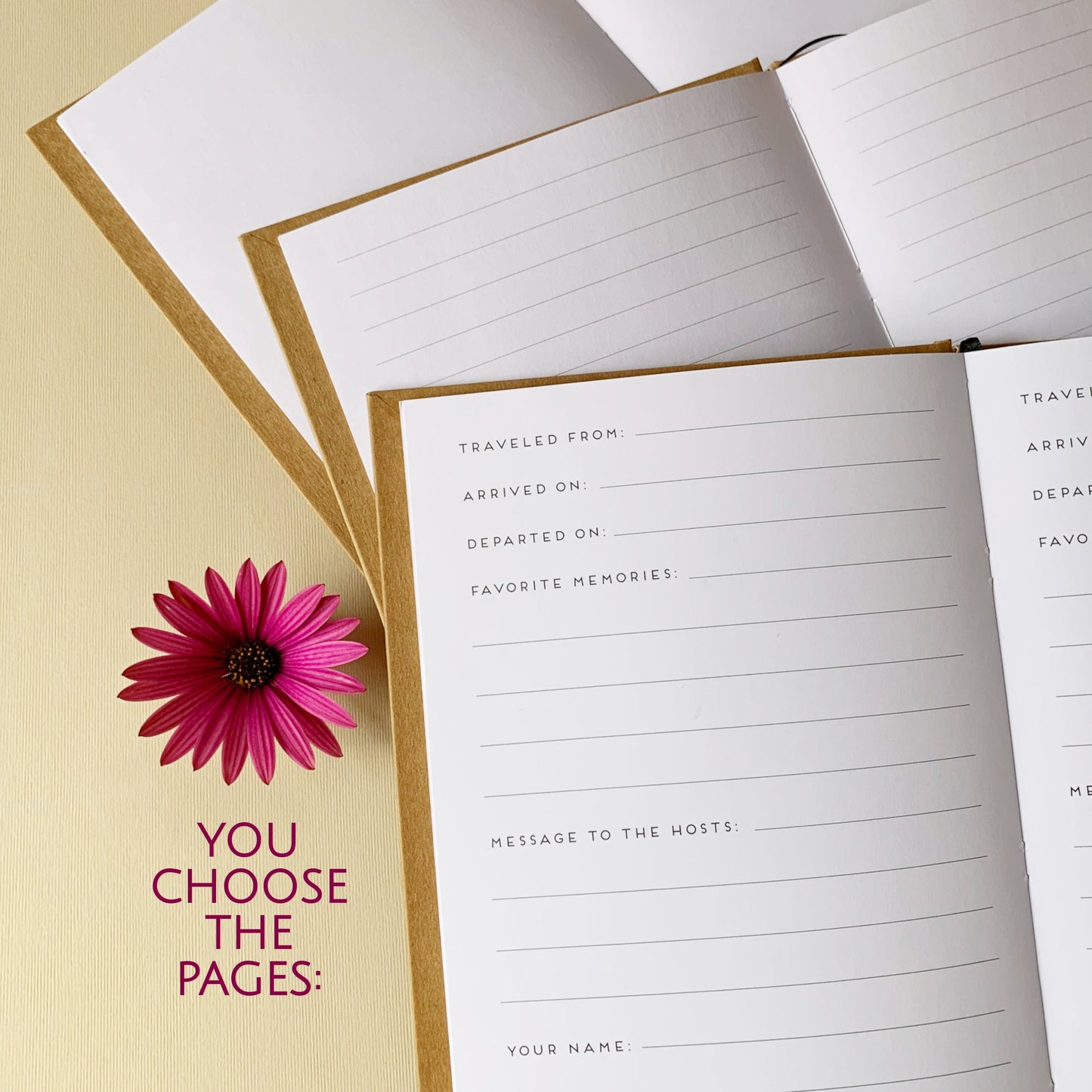 Custom Vacation Home Guest Book | Airbnb Rental | Beach Condo, Lake House