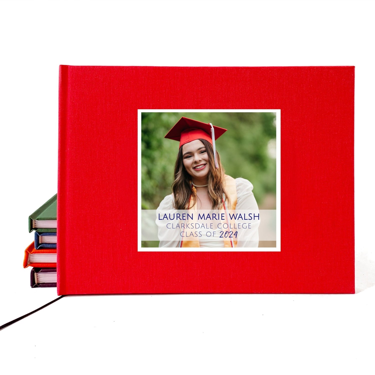 Graduation Party Guest Book with Photo on the Cover