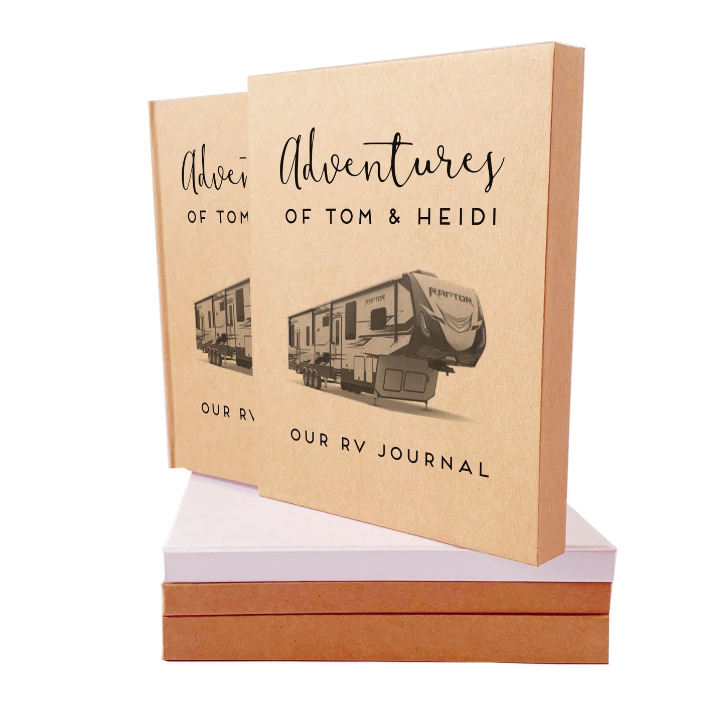 Custom RV Camping Travel Journal · Put Your Camper on the Cover