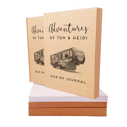 Custom RV Camping Travel Journal · Put Your Camper on the Cover