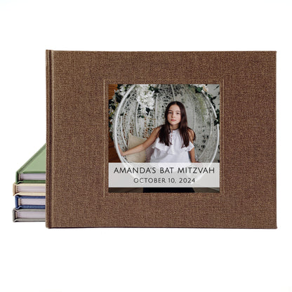 Bar/Bat Mitzvah Party Guest Book · Personalize with their Photo or Event Logo on the Cover