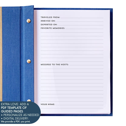 Vacation Rental Welcome Binder · Custom Guest Handbook & House Manual · Removable Pages