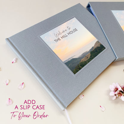 Custom Vacation Home Guest Book | Airbnb Rental | Your Photo on the Cover