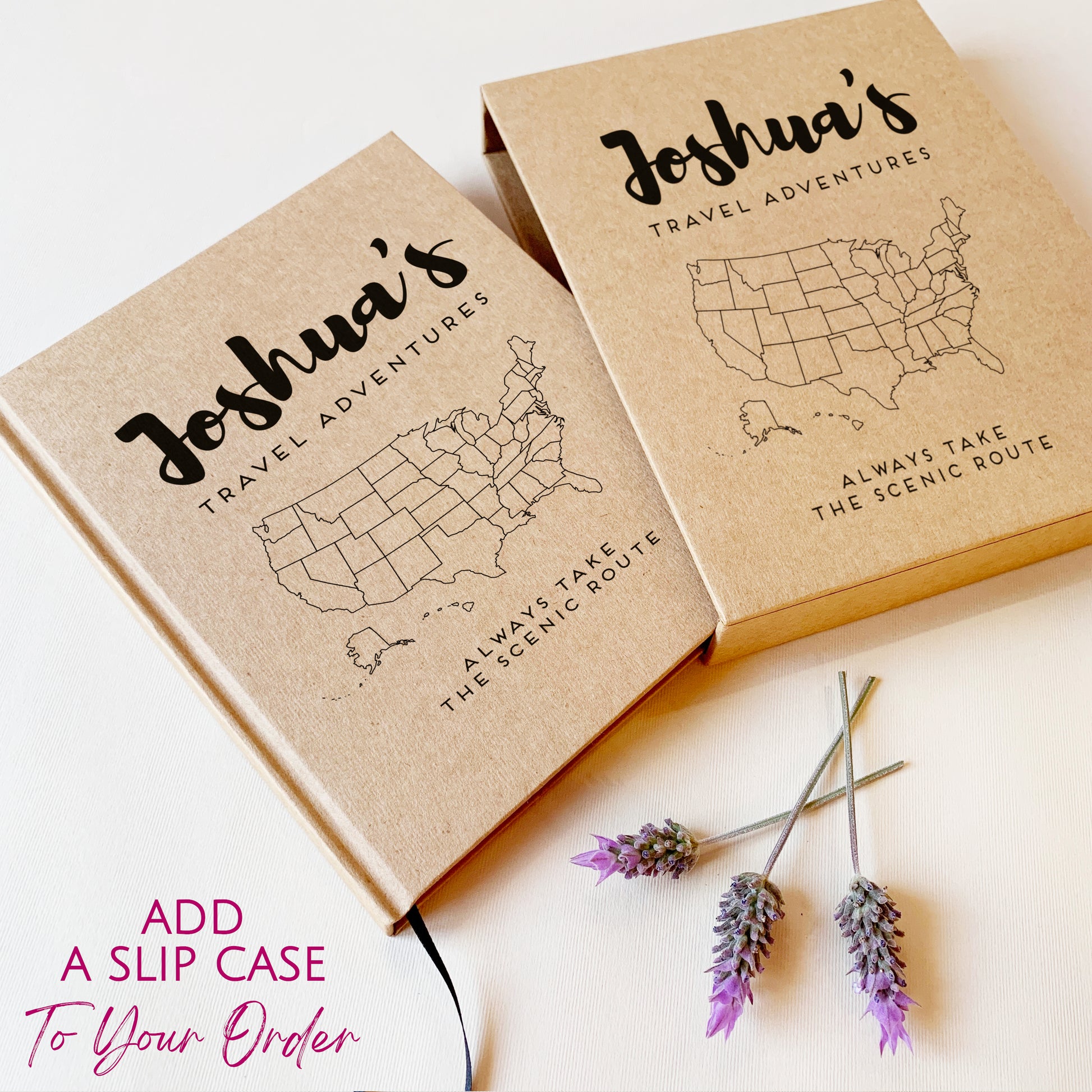 Custom USA Map Travel Journal · Color in the places you visit!
