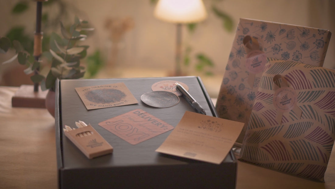 Short video of a gift box for personalized gift books.