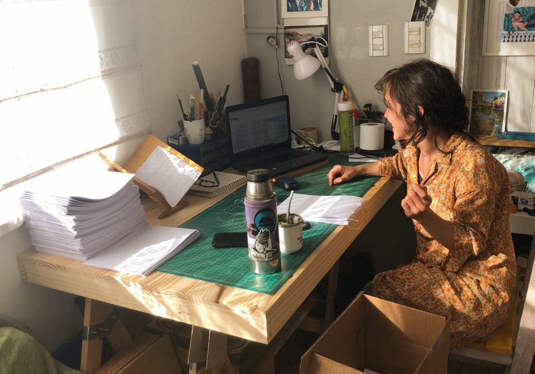 Your custom bookbinding order being processed by the Real Humans at Transient Books. 