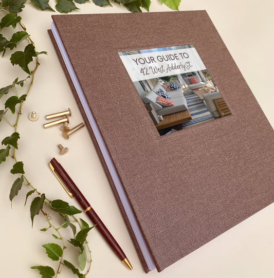 Vacation Rental Welcome Binder · Guest Handbook & House Rules · Removable Pages