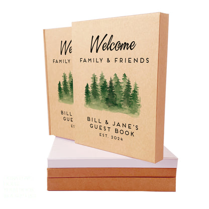 Custom Vacation Home Guest Book · Hand bound Welcome Book for Rental Property