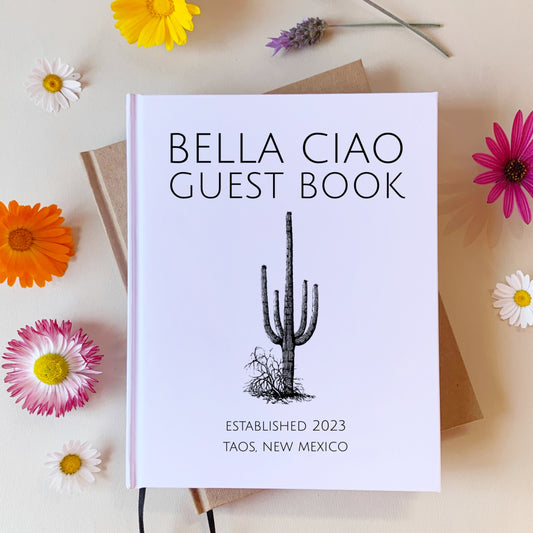 Custom Desert Home Guest Book | Vacation Rental | Southwest Cactus